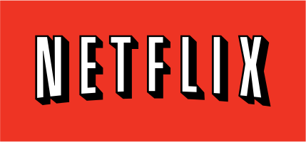 The logo of Netflix.