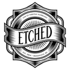 Etched logo